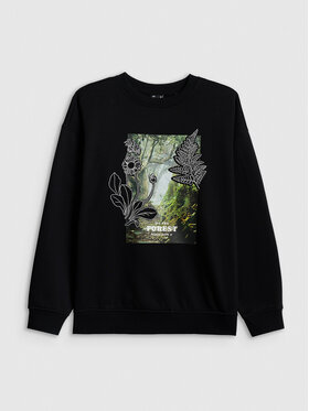 4F 4F Bluza CAMP Czarny Loose Fit