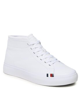 Tommy Hilfiger Tommy Hilfiger Αθλητικά Elevated Vulc Leather Mid FM0FM04419 Λευκό