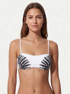 Fracomina Fracomina Bikini partea de sus FV26SR1004J493J4 Alb