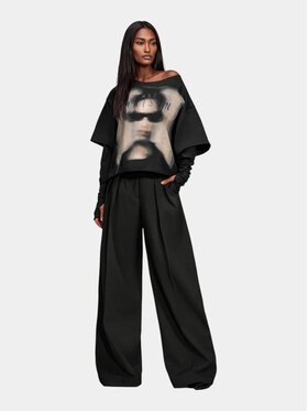 MADE BY SOCIETY MADE BY SOCIETY T-Shirt PORTRAIT TEE - T27895 Czarny Basic Fit