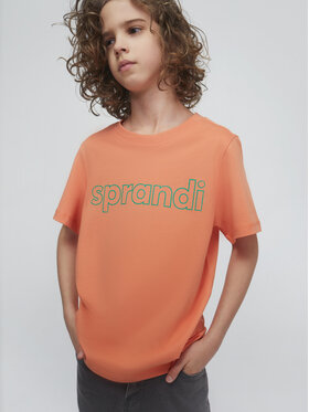Sprandi Sprandi T-shirt SS21-TSB003 Narančasta Regular Fit