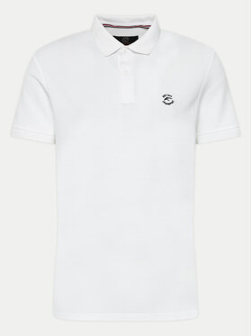 INDICODE INDICODE Поло Wadim 40-913 Білий Slim Fit