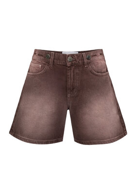 Magda Matyja Magda Matyja Szorty jeansowe BROWN LOOSE SHORTS Brązowy Loose Fit