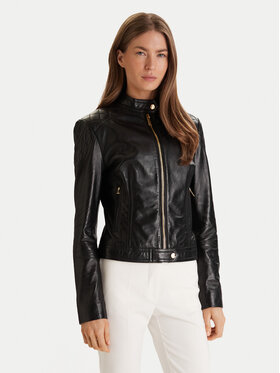Marciano Guess Marciano Guess Bőrkabát 6RGL09 7133A Fekete Regular Fit