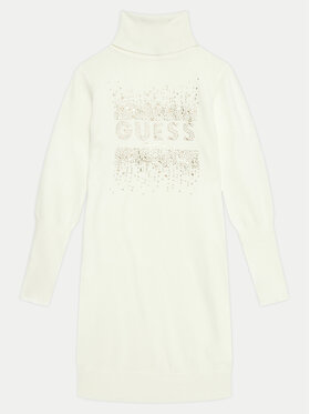 Guess Guess Rochie tricotată J4BK13 Z2NQ2 Écru Comfort Fit