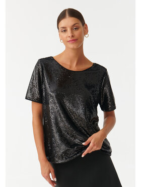 TATUUM TATUUM Bluzka VELVITA Czarny Classic Fit