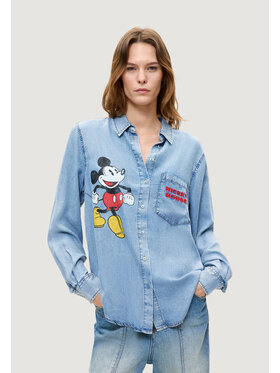 Desigual Desigual Koszula CAM_MICKEY Niebieski Casual Fit