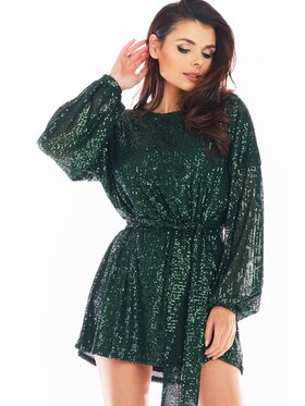 Awama Awama Abito da sera A400 Verde Basic Fit