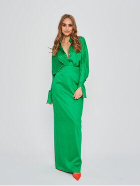 Marlu Marlu Spódnica BELLA Zielony Classic Fit