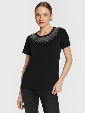 Liu Jo Sport Liu Jo Sport T-Shirt TA3182 J5003 Czarny Regular Fit