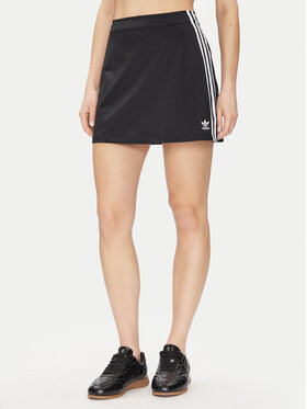 adidas adidas Fustă trapez adicolor 3-Stripes JD0281 Negru Regular Fit