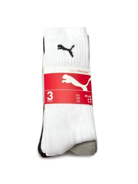 Puma Puma Zestaw 3 par wysokich skarpet męskich 7312325039 Biały