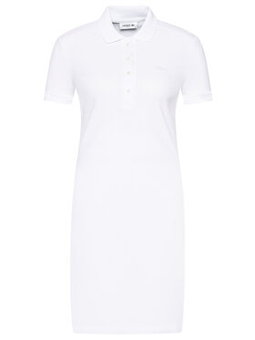 Lacoste Lacoste Igapäevane kleit EF5473 Valge Slim Fit