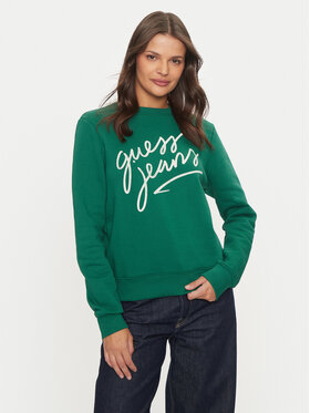 Guess Guess Pulóver W4BQ17 KC811 Zöld Regular Fit