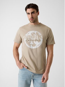 Guess Guess T-Shirt 182171 Beżowy Classic Fit