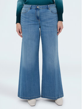 Fiorella Rubino Fiorella Rubino Jeansy P463T305222N004 Turkusowy Flared Fit