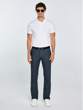 BIG STAR BIG STAR Chinosy MARCOS Niebieski Slim Fit