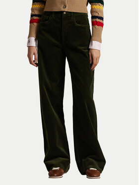 Polo Ralph Lauren Polo Ralph Lauren Pantaloni din material 211A87463001 Verde Wide Leg