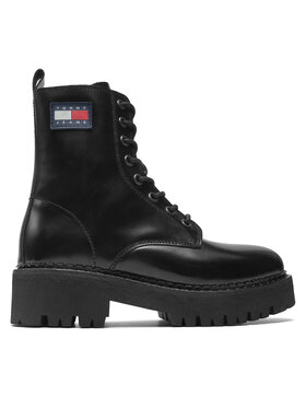 Tommy Jeans Tommy Jeans Trappers Urban Tommy Jeans Lace Up Boot EN0EN01995 Negru