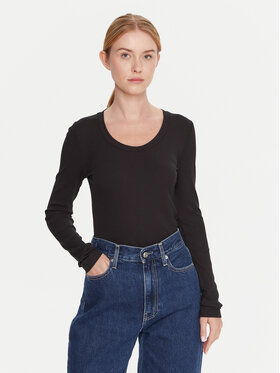 Calvin Klein Calvin Klein Blúzka LV044D235G Čierna Slim Fit