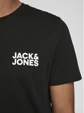 Jack & Jones Jack & Jones T-krekls Corp Logo 12151955 Melns Slim Fit