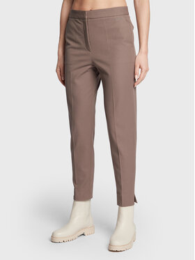 Calvin Klein Calvin Klein Spodnie materiałowe Gabardine K20K203774 Szary Regular Fit