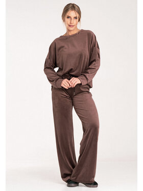 FIGL FIGL Komplet dresowy M1100 Brązowy Regular Fit