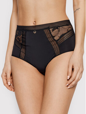 Chantelle Chantelle Klasične gaćice s visokim strukom True Lace C11M80 Crna