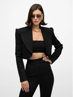 MANDRAGORA MANDRAGORA Marynarka Vanya Czarny Slim Fit