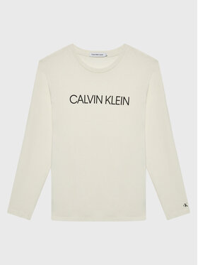 Calvin Klein Jeans Calvin Klein Jeans Bluză Institutional IU0IU00297 Écru Regular Fit