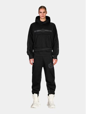 MADE BY SOCIETY MADE BY SOCIETY Spodnie materiałowe Pantaloni LOOSE FIT - P17496 Czarny Basic Fit