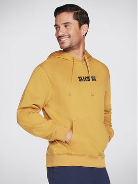 Skechers Skechers Mikina Sweats Incognito Hoodie HD6 Zlatá Regular Fit