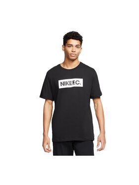 Nike Nike T-Shirt FC TEE ESSENTIALS Czarny Basic Fit