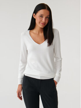 Tatuum Tatuum Пуловер Tessa 1 T2316.089 Бял Slim Fit