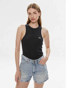 Lee Lee Top 112341592 Czarny Slim Fit
