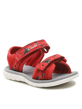 Clarks Clarks Sandały Surfing Tide T 261661677 Czerwony