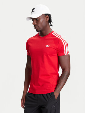 adidas adidas T-krekls adicolor Trefoil JX1545 Sarkans Slim Fit