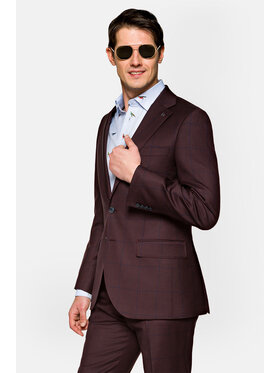 Lancerto Lancerto Garnitur Dubai Bordowy Regular Fit