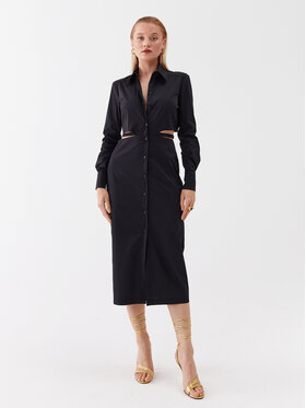 Patrizia Pepe Patrizia Pepe Vestito chemisier 2A2532/A23-K103 Nero Regular Fit