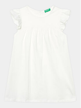 United Colors Of Benetton United Colors Of Benetton Vsakodnevna obleka 3096GV00H Bela Regular Fit