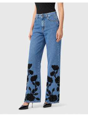PHILIPP PLEIN PHILIPP PLEIN Džínsy 31206 Modrá Straight Fit
