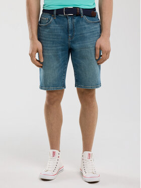 BIG STAR BIG STAR Szorty jeansowe ADEN Niebieski Slim Fit