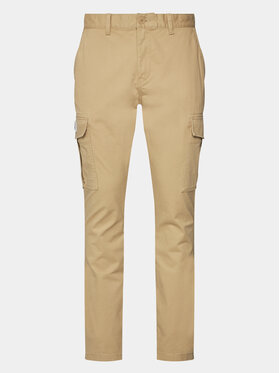 Tommy Jeans Tommy Jeans Pantaloni din material Austin DM0DM18341 Bej Slim Fit