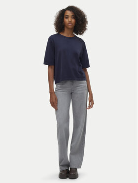 Vero Moda Džemper Silje 10320460 Tamnoplava Oversize