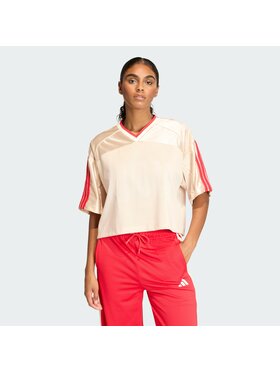 adidas adidas Marškinėliai Stadium JZ1073 Smėlio Loose Fit