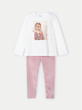 Mayoral Mayoral Set bluză și leggings 4705 Roz Regular Fit