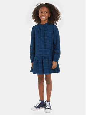 Tommy Hilfiger Tommy Hilfiger Rochie de zi KG0KG07577 Albastru Regular Fit
