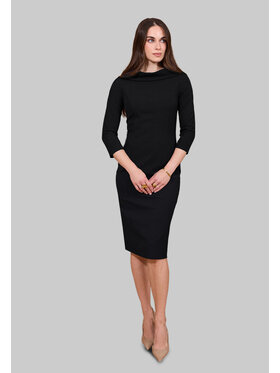 Kasia Zapała Kasia Zapała Sukienka koktajlowa Valeria Czarny Slim Fit