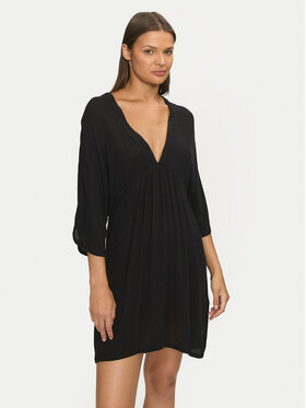Roxy Roxy Sukienka plażowa Seaside Sky ERJX603386 Czarny Regular Fit