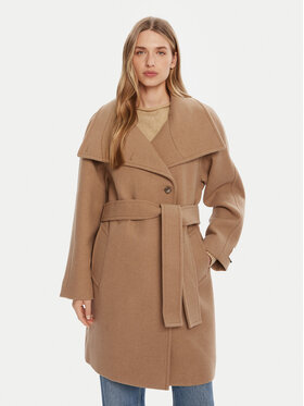 Calvin Klein Calvin Klein Vuneni kaput LV044D557G Bež Regular Fit